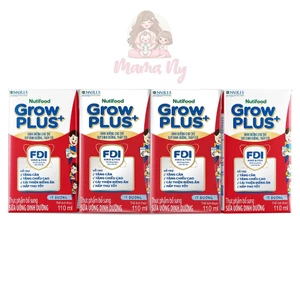 Thùng Sữa Pha Sẵn GrowPLUS+ Đỏ (thùng 12 lốc/110ml) – Hỗ Trợ Tăng Cân Cho Trẻ Từ 1 Tuổi