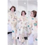 TD-QD cổ sen cột nơ xinh-phom áo croptop-lụa latin mềm nhẹ mát