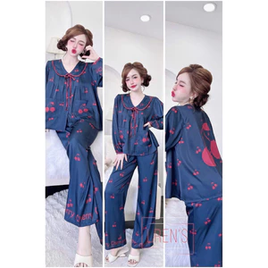 TD-QD cổ sen cột nơ xinh-phom áo croptop-lụa latin mềm nhẹ mát