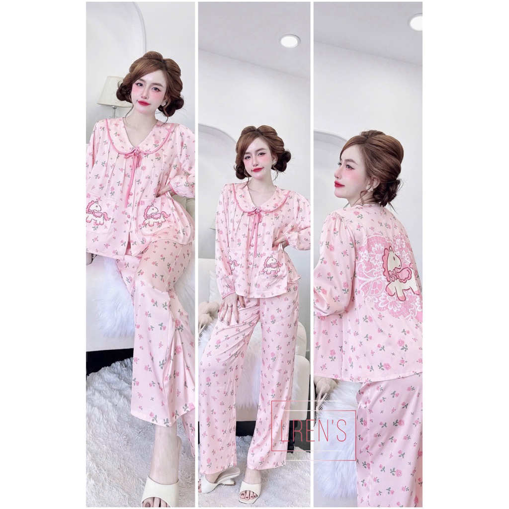 (size 40/60kg)TD-QD cổ sen cột nơ xinh-phom áo croptop-lụa latin mềm nhẹ mát
