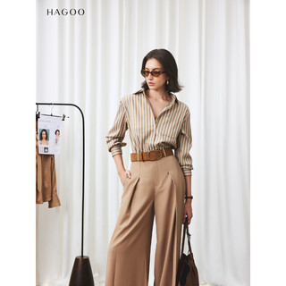Áo sơ mi công sở nữ cao cấp HAGOO basic form oversize phong cách trẻ trung năng động [A8165]