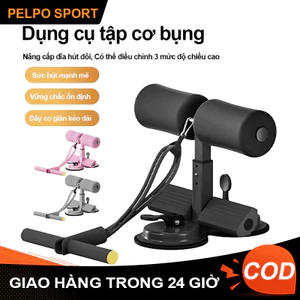 Dụng Cụ Tập Cơ Bụng Đồ Dùng Thể Thao Tại Nhà Đa Năng Có Đế Hút Chân, Kèm Dây Kéo Lực