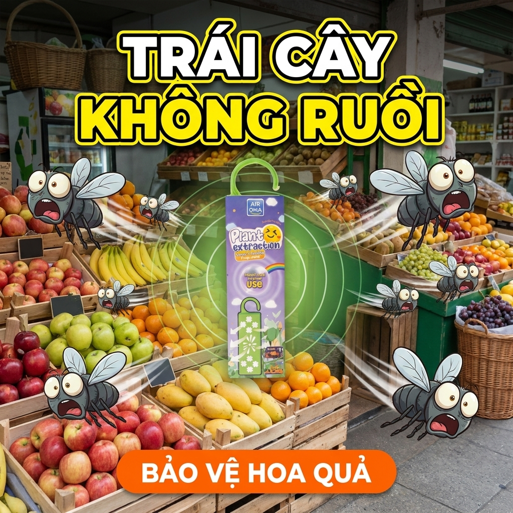 🪰Treo là đuổi ruồi🪰 Đuổi ruồi, ruồi nhỏ, côn trùng bay, hương thảo mộc tự nhiên, dùng trong nhà tiện lợi an toàn