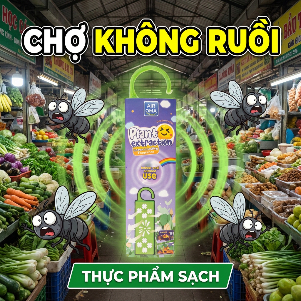 🪰Đuổi côn trùng 24h🪰 Treo đuổi ruồi, ruồi nhỏ, côn trùng bay, hương thảo mộc tự nhiên, dùng trong nhà tiện lợi an toàn