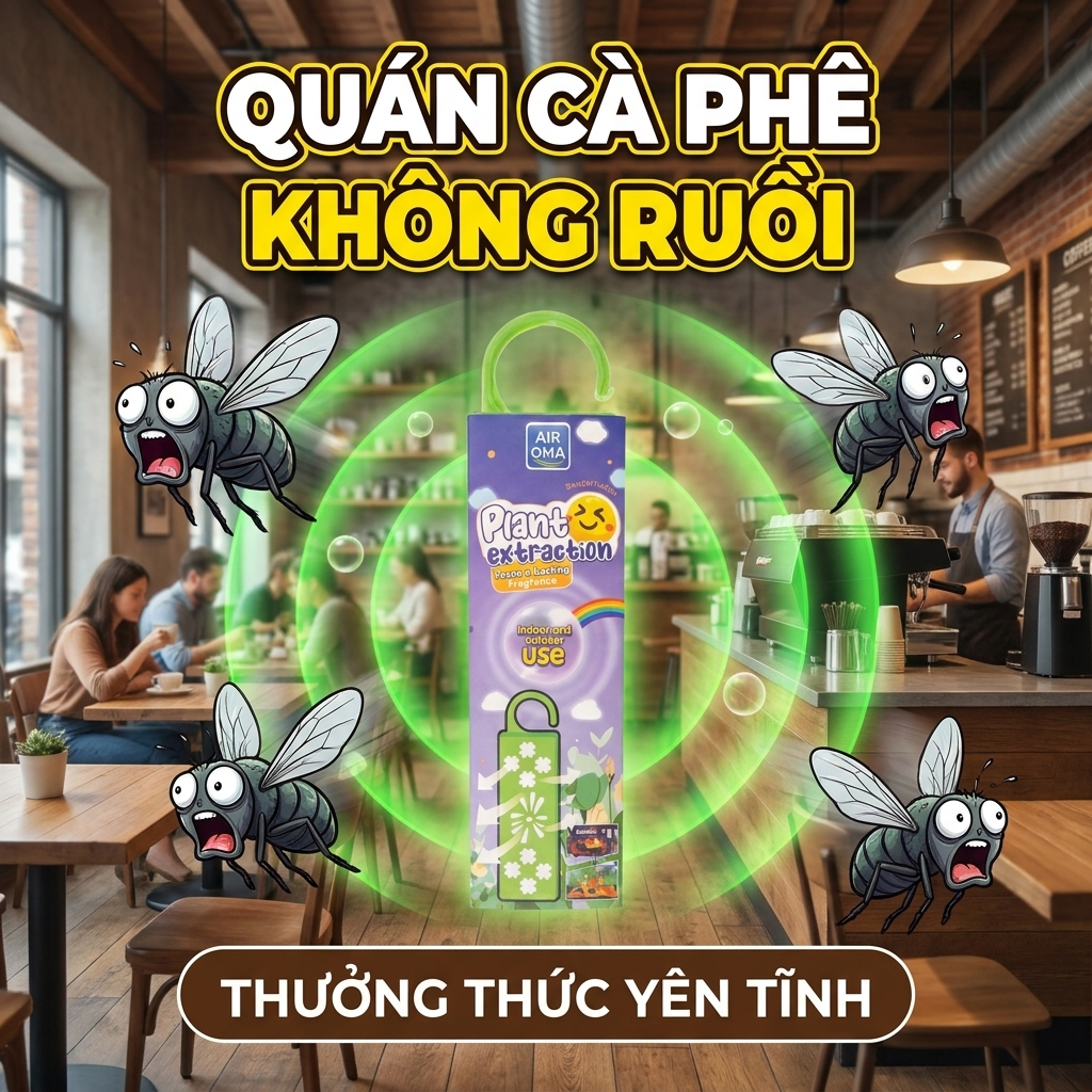 🪰Đuổi ruồi tức thì🪰 Treo đuổi ruồi, ruồi nhỏ, côn trùng bay, hương thảo mộc tự nhiên, dùng trong nhà tiện lợi an toàn