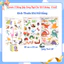Bảng Gấp Thông Thái Ziczac 300+ Song Ngữ Anh Việt: Nghề Nghiệp, Cảm Xúc, Con Vật, Hình Khối, Màu Sắc
