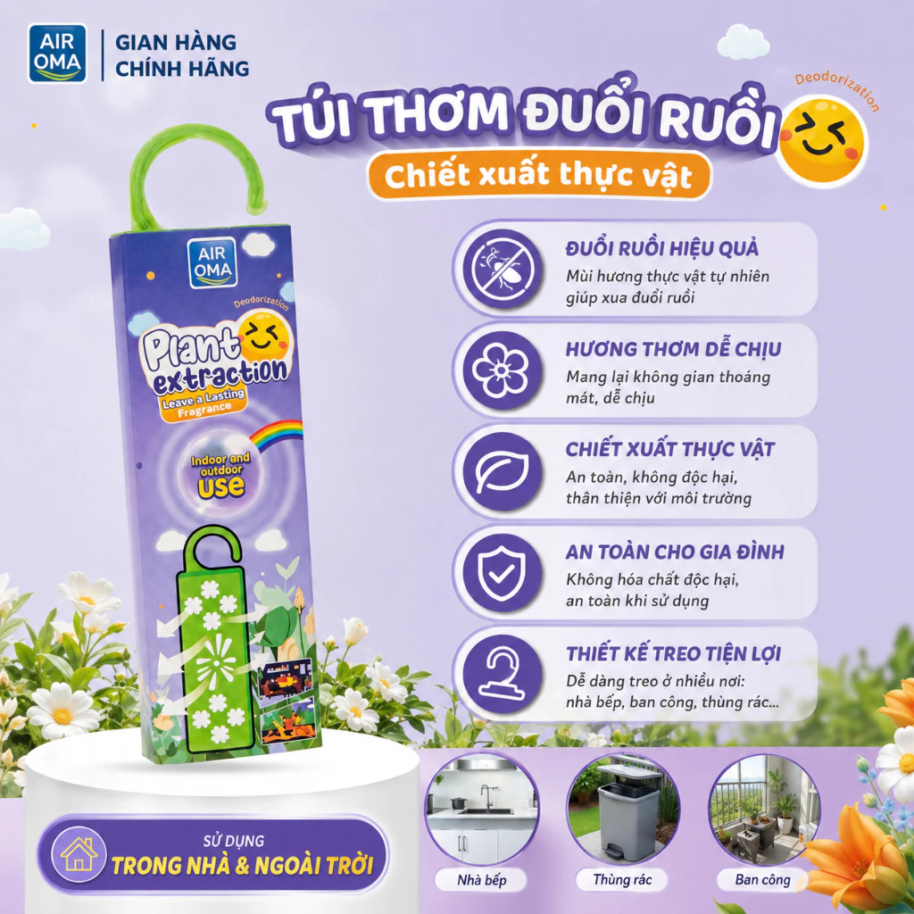 🪰Đuổi ruồi tức thì🪰 Treo đuổi ruồi, ruồi nhỏ, côn trùng bay, hương thảo mộc tự nhiên, dùng trong nhà tiện lợi an toàn