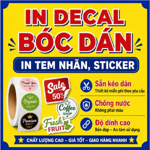 Decal xe theo yêu cầu, keo chất lượng, chống nước, thiết kế miễn phí.