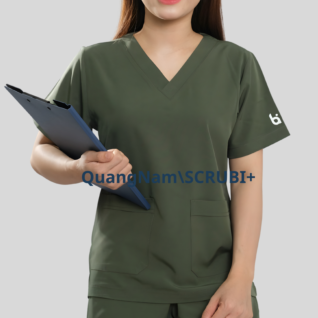 Bộ Scrubs bác sĩ Nhiều màu , đồng phục Spa vải Lon Co Giãn