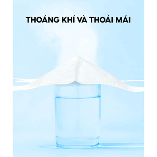 Khẩu trang 5D cải tiến TopGia an toàn, thoáng khí, ngăn bụi mịn, 3 lớp vải không dệt cao cấp màu đen