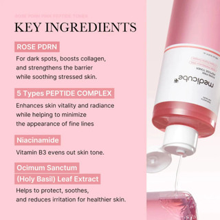 Nước hoa hồng Medicube PDRN Pink Cica Soothing Toner 250ml/làm dịu da/cấp ẩm phục hồi da