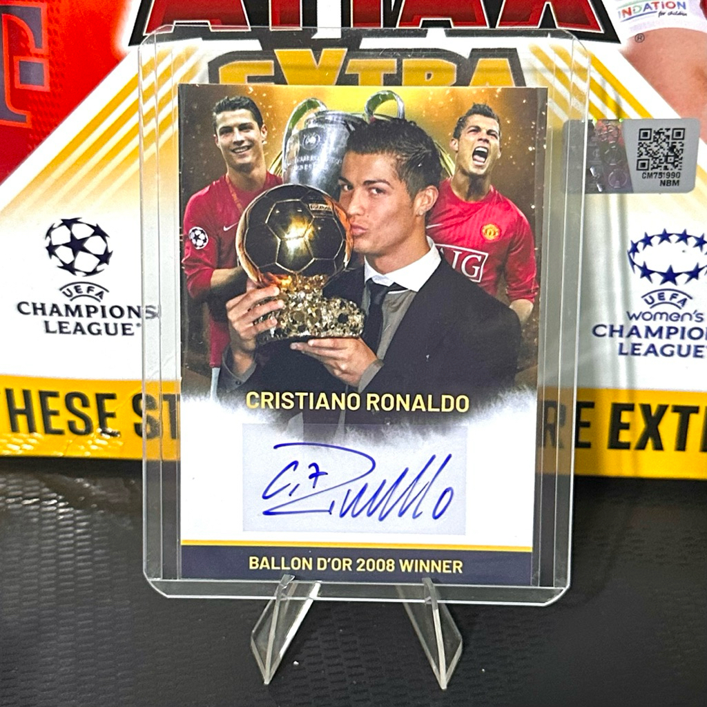 Thẻ chữ ký cầu thủ bóng đá Ballon D’or (Tặng Toploader)