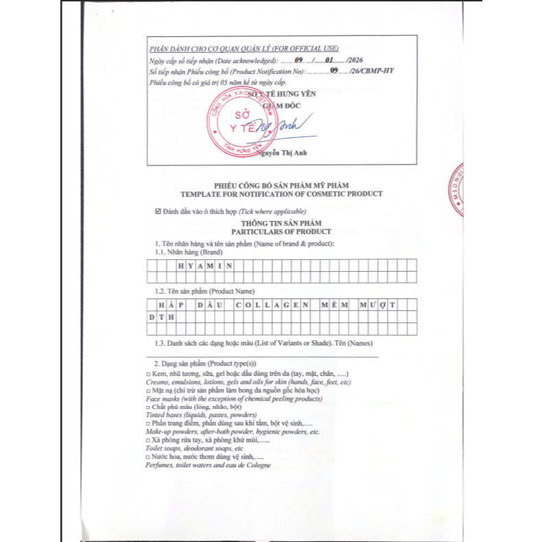 [HYAMIN CHÍNH HÃNG] Kem ủ tóc Hyamin Collagen DTH phục hồi tóc khô xơ hư tổn mềm mượt 1000ml, Dưỡng Mềm Mượt Bóng Khỏe