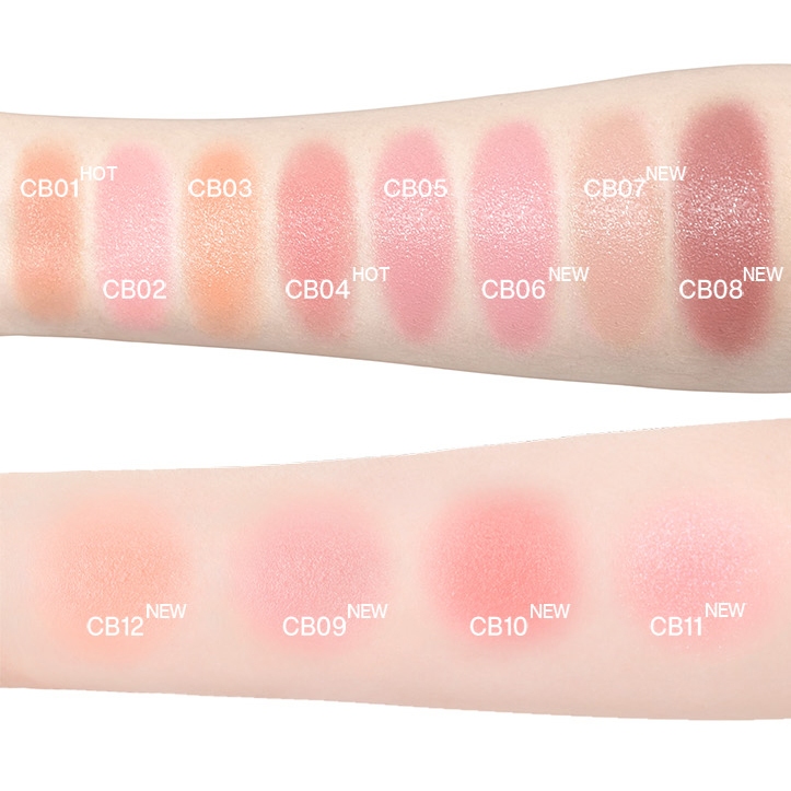 Túi má Hồng Cushion Mini INTO YOU Lì Mịn Nhẹ Thoáng Khí Giữ Lớp Trang Điểm Lâu Trôi Bền Màu 1g