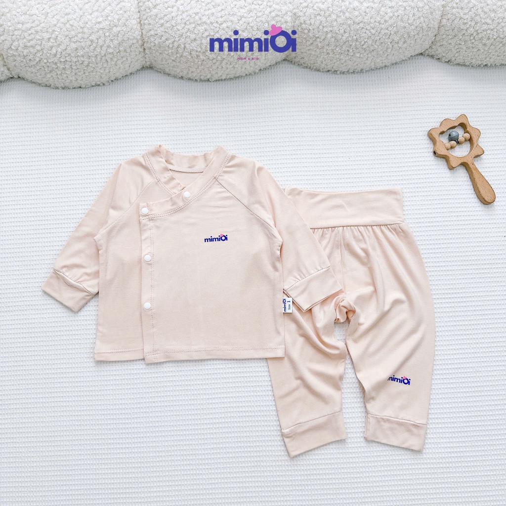 [BD65 Pettit] Bộ quần áo dài cạp cao sơ sinh pettit cao cấp mềm mát thiết kế quần cạp cao cho bé sơ sinh 0-3 tháng