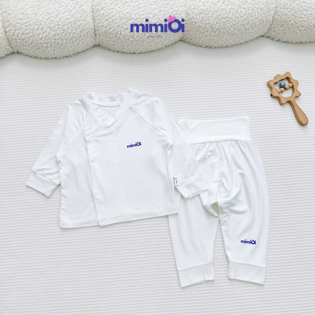 [BD65 Pettit] Bộ quần áo dài cạp cao sơ sinh pettit cao cấp mềm mát thiết kế quần cạp cao cho bé sơ sinh 0-3 tháng