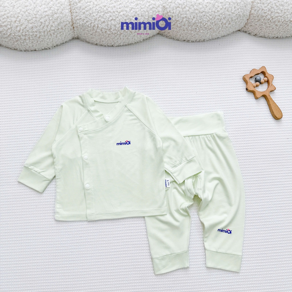 [BD65 Pettit] Bộ quần áo dài cạp cao sơ sinh pettit cao cấp mềm mát thiết kế quần cạp cao cho bé sơ sinh 0-3 tháng