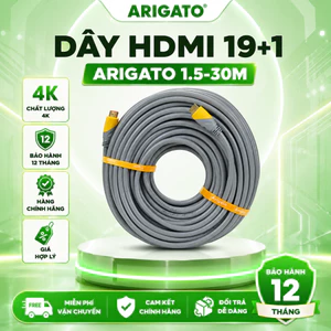 Dây HDMI ARIGATO 19+1 Dài 25M-30M Chuẩn HDMI 2.0 Hỗ Trợ Kết Nối Laptop PC TV Máy Chiếu Chất Lượng Cao