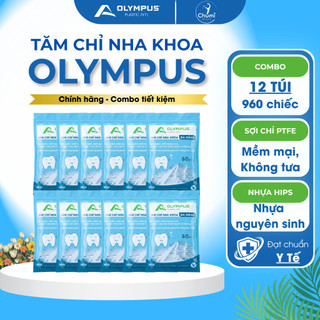 [ COMBO 12 túi ] tăm chỉ nha khoa OLYMPUS - Sản phẩm vệ sinh răng miệng hàng VIỆT NAM chất lượng cao