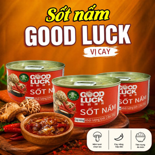 Combo 5 hộp sốt nấm sate chay Good Luck 80g - Tặng kèm dưa cải chua gói 80g