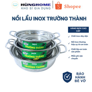 Nồi Lẩu Inox 304 Cao Cấp Nhiều Size (22-24-26-28cm) – Hùng Home