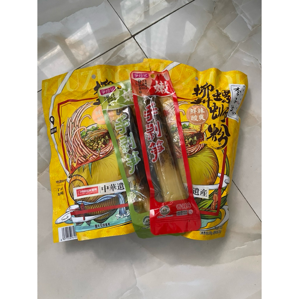 Combo Bún ốc Lý Tử Thất+ Măng giòn tê cay