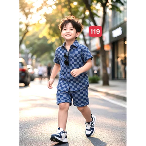 set sơmi cao cấp cho bé trai 10-52kg TONiBRAND