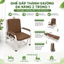 Ghế Giường điều dưỡng 2 Trong 1, Ghế Kèo Thành Giường - Tiết Kiệm Diện Tích Cho Căn Hộ Nhỏ, Phòng Trọ, Nhà Có Người Bệnh