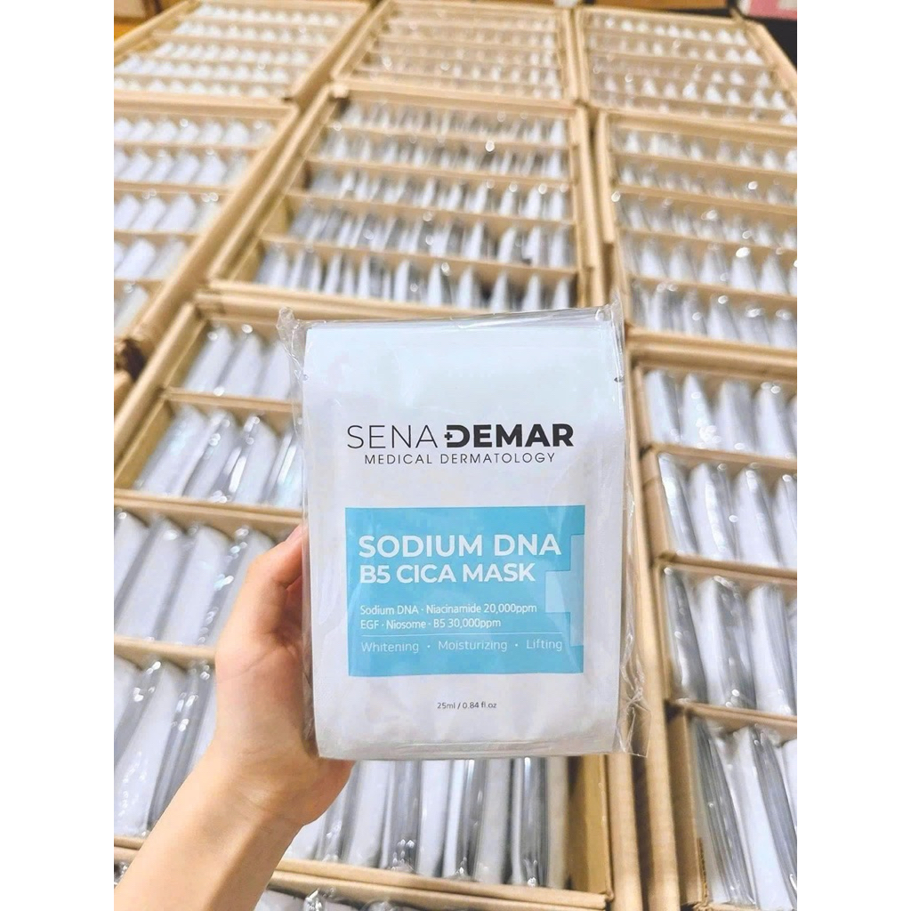 Combo 30-50 miếng Mặt nạ Sena demar sodium DNA B5 mask, 25ml - hạn 2028 HQ mặt nạ senademar  IS351