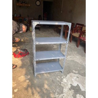 Kệ sắt v lỗ đựng đồ đa năng tự lắp ghép Dài 60cm, rộng 30cm, cao 1m2 x 4 tầng