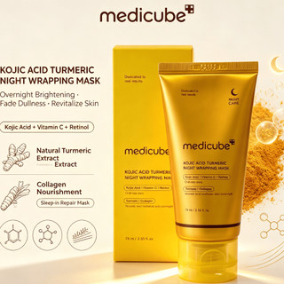 Mặt nạ ngủ Medicube Kojic Acid Turmeric Night Mask 75ml/dưỡng sáng da/giảm thâm dưỡng sáng