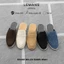Giày Sục da bò lộn Round Mules LEMANS RM04.2, đế cao su thơm, thiết kế mũ trơn trẻ trung BH 12T
