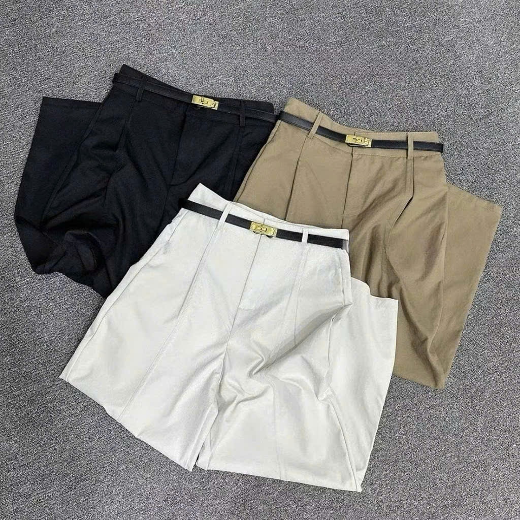 (BIGSIZE 45-90kg) Quần Baggy Nữ Chất Kaki Nhật, Quần Ống Rộng Thời Trang - MAY Fashion