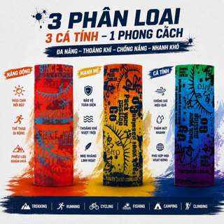 Khăn ống đa năng Osprey x The Hoobo trùm đầu chạy bộ đạp xe leo núi chống nắng nhẹ thoáng mát nhanh khô chống UV