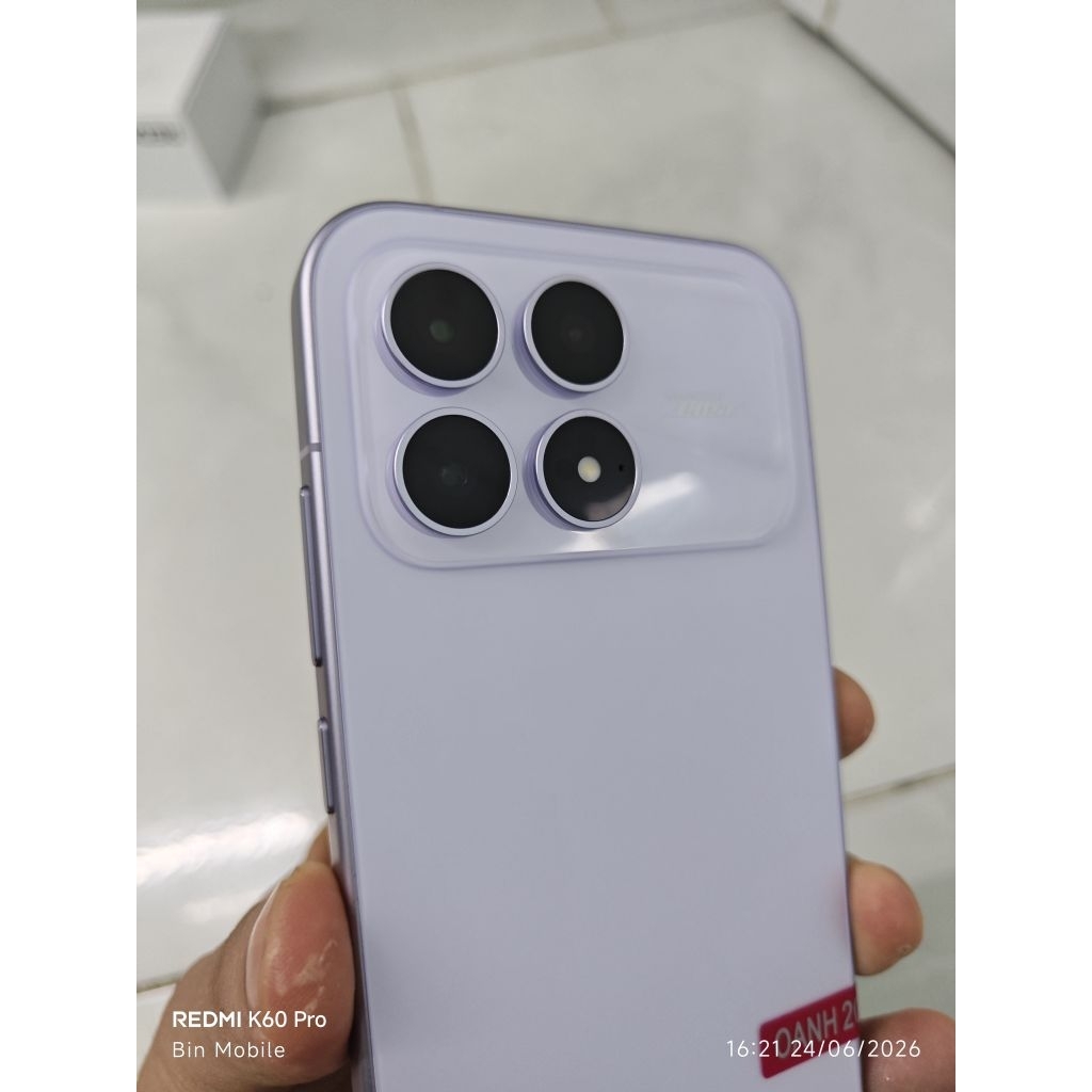 Redmi K90 Bản Nội địa Rom TN Tiếng Việt 12/256 máy qua sử dụng Fullbox.