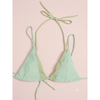 Set đồ lót đi biển phối màu tone pastel hoạ tiết sọc