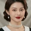 N758 dây chuyền ngọc trai nhân tạo 3 dây hạt 8li ngọc trai nhân tạo xinh xắn