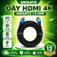 Dây HDMI 4K Đầu Sắt Arigato 1.5M-5M Chuẩn 2.0 Hỗ Trợ 4Kx2K Kết Nối Laptop PC TV Máy Chiếu