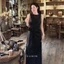 Đầm sát nách chấm bi GUMIN thiết kế nhúm eo buộc nơ vintage xẻ tà thanh lịch, Váy maxi nữ đi biển basic sang trọng