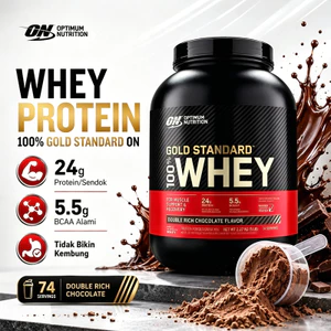 Optimum Nutrition Gold Standard Whey 5lbs hương sô cô la cung cấp 24g protein phục hồi cơ thể tập thể thao