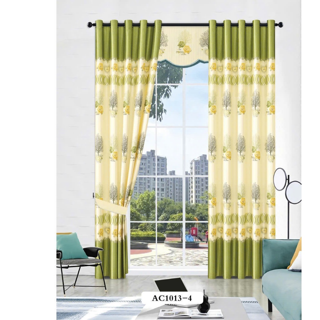 1 TẤM GẤM PHI BÓNG 2 MẶT XANH LÁ  CHƯA CÓ CÂY TREO - TREO 1 TẤM MUA 1 TẤM _TREO 2 TẤM MUA 2 TẤM RÈM CỬA VIỆT HÀN