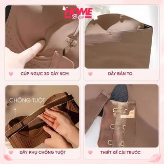 [Hỏa Tốc] Áo ngực nữ không dây thiết kế đai chống trượt- Áo lót nâng ngực sexy đai bản to A806
