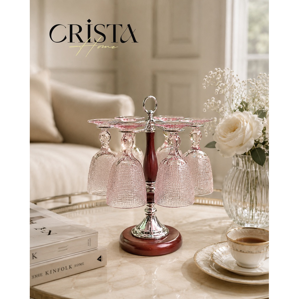 Bộ 6 Ly Thủy Tinh Vân Lưới Crista Home 240ML mã 60200 – Bán Sỉ SLL