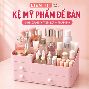 Kệ Đựng Mỹ Phẩm Để Bàn, Hộp Đựng Đồ Trang Điểm Đa Năng Thiết Kế Nhiều Ngăn Sắp Xếp Son Phấn Skincare Gọn Gàng