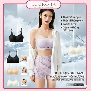 Áo Lót Nữ Không Gọng Nâng Ngực Luckora Cao Cấp – Bra Su Đúc Liền Mạch Co Giãn 4 Chiều, Thoáng Khí, Dây Mảnh Thời Trang