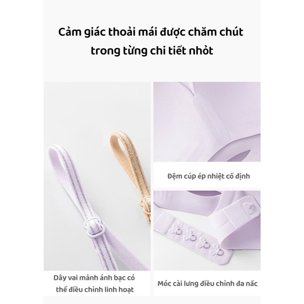 Áo Lót Nữ Không Gọng Nâng Ngực Luckora Cao Cấp – Bra Su Đúc Liền Mạch Co Giãn 4 Chiều, Thoáng Khí, Dây Mảnh Thời Trang
