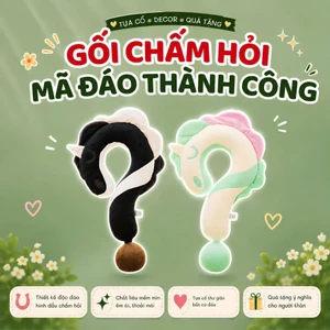 Gối Kê Cổ Tựa Đầu "?" Ngọ Phiên Bản Premium Chất Vải Nhung Mềm Mại Dùng Thư Giãn, Decor, Quà Tặng, Du Lịch