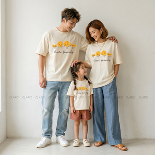 Áo Thun Gia Đình Cotton 100% – Áo Gia Đình Đi Chơi, Du Lịch, Chụp Ảnh – Form Unisex Cho Bố Mẹ Bé