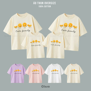 Áo Thun Gia Đình Cotton 100% – Áo Gia Đình Đi Chơi, Du Lịch, Chụp Ảnh – Form Unisex Cho Bố Mẹ Bé