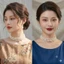 N758 dây chuyền ngọc trai nhân tạo 3 dây hạt 8li ngọc trai nhân tạo xinh xắn